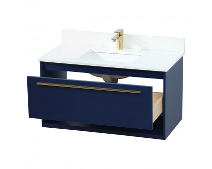 Elegant Bathroom Vanity - Blue (VF43536MBL-BS)