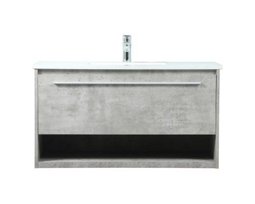 Elegant Bathroom Vanity - Concrete Gray (VF43536MCG)