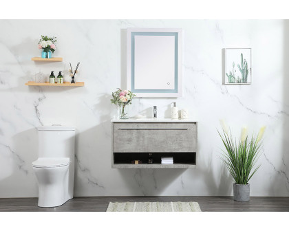 Elegant Bathroom Vanity - Concrete Gray (VF43536MCG)