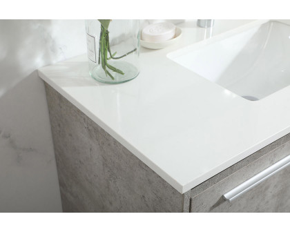 Elegant Bathroom Vanity - Concrete Gray (VF43536MCG)