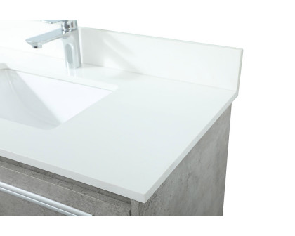 Elegant Bathroom Vanity - Concrete Gray (VF43536MCG-BS)