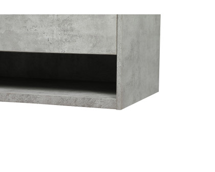 Elegant Bathroom Vanity - Concrete Gray (VF43536MCG-BS)