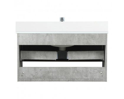 Elegant Bathroom Vanity - Concrete Gray (VF43536MCG-BS)