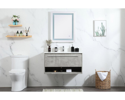 Elegant Bathroom Vanity - Concrete Gray (VF43536MCG-BS)