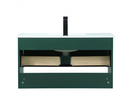 Elegant Bathroom Vanity - Green (VF43536MGN)