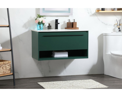 Elegant Bathroom Vanity - Green (VF43536MGN)