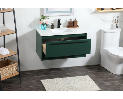 Elegant Bathroom Vanity - Green (VF43536MGN)