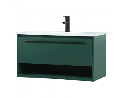 Elegant Bathroom Vanity - Green (VF43536MGN)