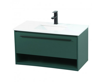 Elegant Bathroom Vanity - Green (VF43536MGN)