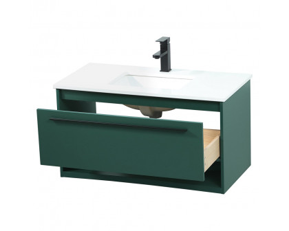 Elegant Bathroom Vanity - Green (VF43536MGN)