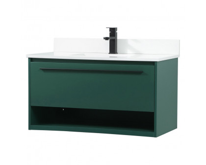 Elegant Bathroom Vanity - Green (VF43536MGN-BS)