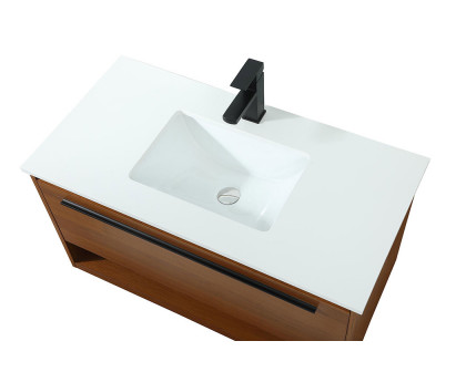 Elegant Bathroom Vanity - Teak (VF43536MTK)