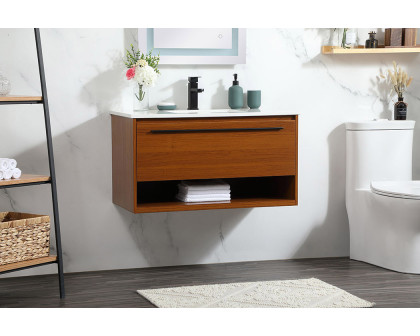 Elegant Bathroom Vanity - Teak (VF43536MTK)