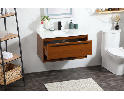 Elegant Bathroom Vanity - Teak (VF43536MTK)