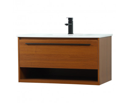 Elegant Bathroom Vanity - Teak (VF43536MTK)