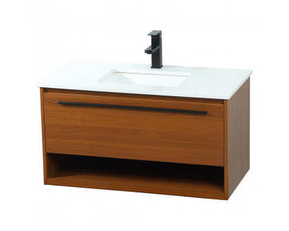 Elegant Bathroom Vanity - Teak (VF43536MTK)