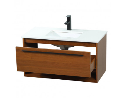 Elegant Bathroom Vanity - Teak (VF43536MTK)