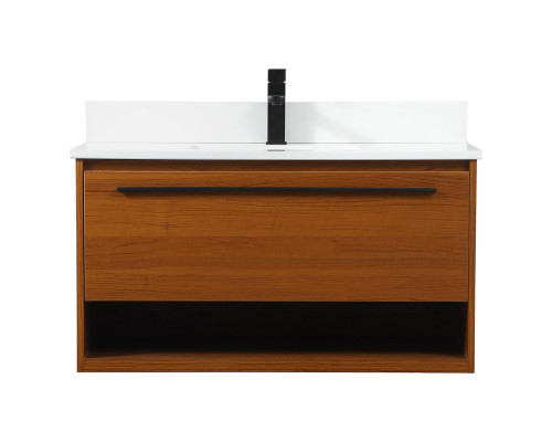 Elegant Bathroom Vanity - Teak (VF43536MTK-BS)