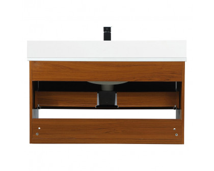 Elegant Bathroom Vanity - Teak (VF43536MTK-BS)