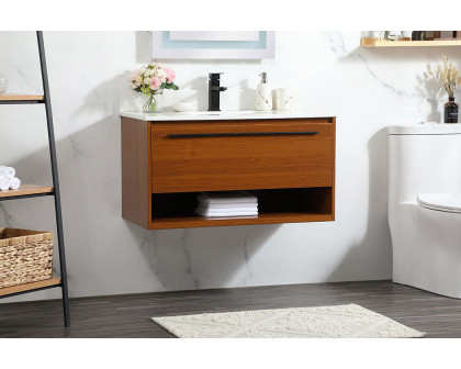 Elegant Bathroom Vanity - Teak (VF43536MTK-BS)