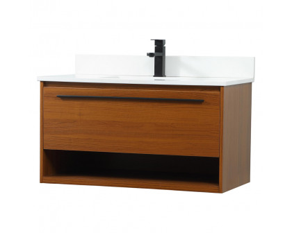 Elegant Bathroom Vanity - Teak (VF43536MTK-BS)