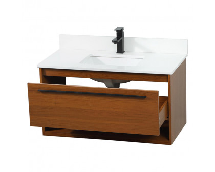 Elegant Bathroom Vanity - Teak (VF43536MTK-BS)