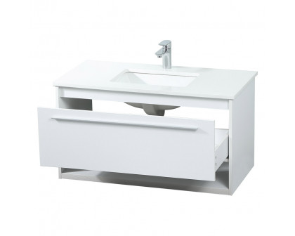 Elegant Bathroom Vanity - White (VF43536MWH)