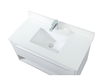 Elegant Bathroom Vanity - White (VF43536MWH-BS)