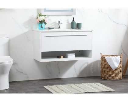 Elegant Bathroom Vanity - White (VF43536MWH-BS)