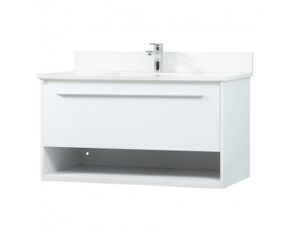 Elegant Bathroom Vanity - White (VF43536MWH-BS)