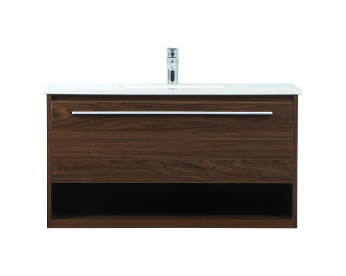 Elegant Bathroom Vanity - Walnut (VF43536MWT)