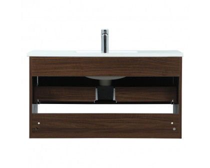 Elegant Bathroom Vanity - Walnut (VF43536MWT)