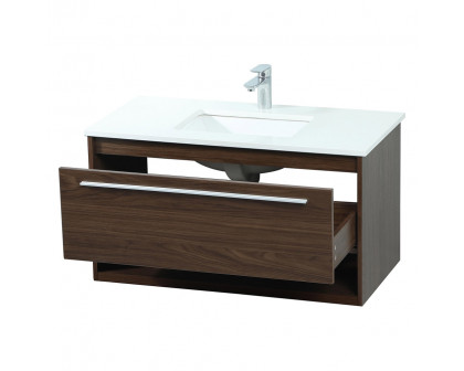 Elegant Bathroom Vanity - Walnut (VF43536MWT)