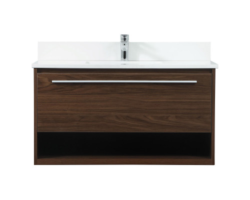 Elegant Bathroom Vanity - Walnut (VF43536MWT-BS)