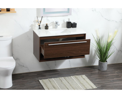 Elegant Bathroom Vanity - Walnut (VF43536MWT-BS)