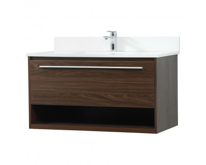 Elegant Bathroom Vanity - Walnut (VF43536MWT-BS)