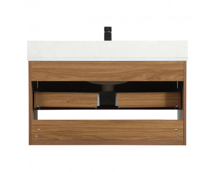 Elegant Bathroom Vanity - Walnut Brown (VF43536WB-BS)