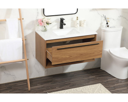 Elegant Bathroom Vanity - Walnut Brown (VF43536WB-BS)