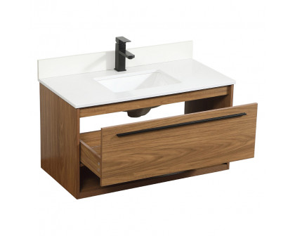 Elegant Bathroom Vanity - Walnut Brown (VF43536WB-BS)