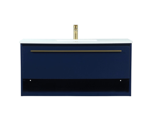 Elegant Bathroom Vanity - Blue (VF43540MBL)