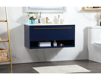 Elegant Bathroom Vanity - Blue (VF43540MBL)