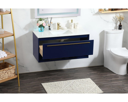 Elegant Bathroom Vanity - Blue (VF43540MBL)