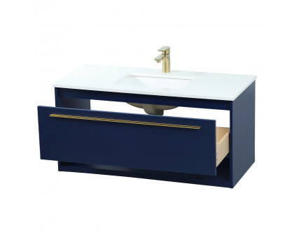 Elegant Bathroom Vanity - Blue (VF43540MBL)