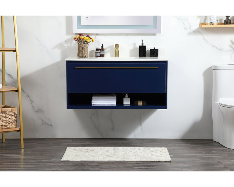 Elegant Bathroom Vanity - Blue (VF43540MBL-BS)