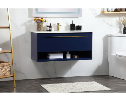 Elegant Bathroom Vanity - Blue (VF43540MBL-BS)