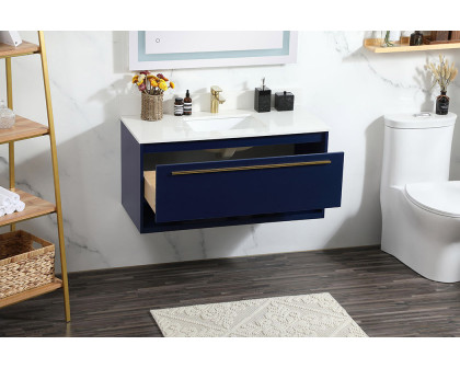 Elegant Bathroom Vanity - Blue (VF43540MBL-BS)