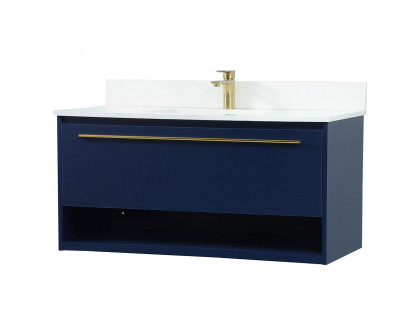 Elegant Bathroom Vanity - Blue (VF43540MBL-BS)