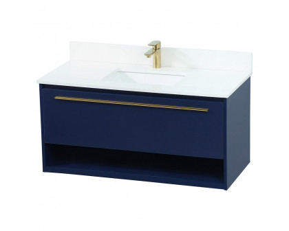 Elegant Bathroom Vanity - Blue (VF43540MBL-BS)