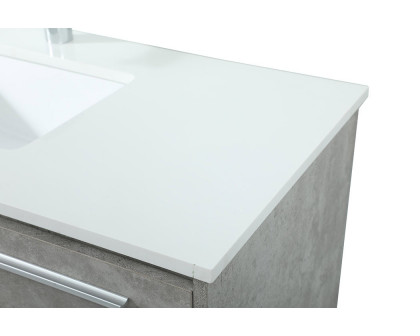 Elegant Bathroom Vanity - Concrete Gray (VF43540MCG)