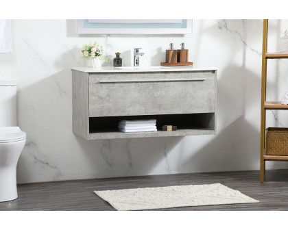 Elegant Bathroom Vanity - Concrete Gray (VF43540MCG)